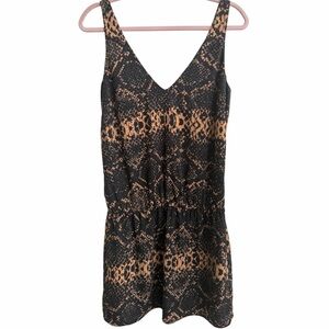 Amanda Uprichard Women’s Dress Animal Print Mini Sleeveless size small
